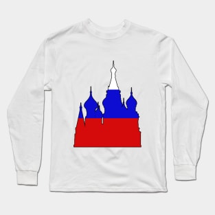 Russia - Cathedral (Flag) _028 Long Sleeve T-Shirt